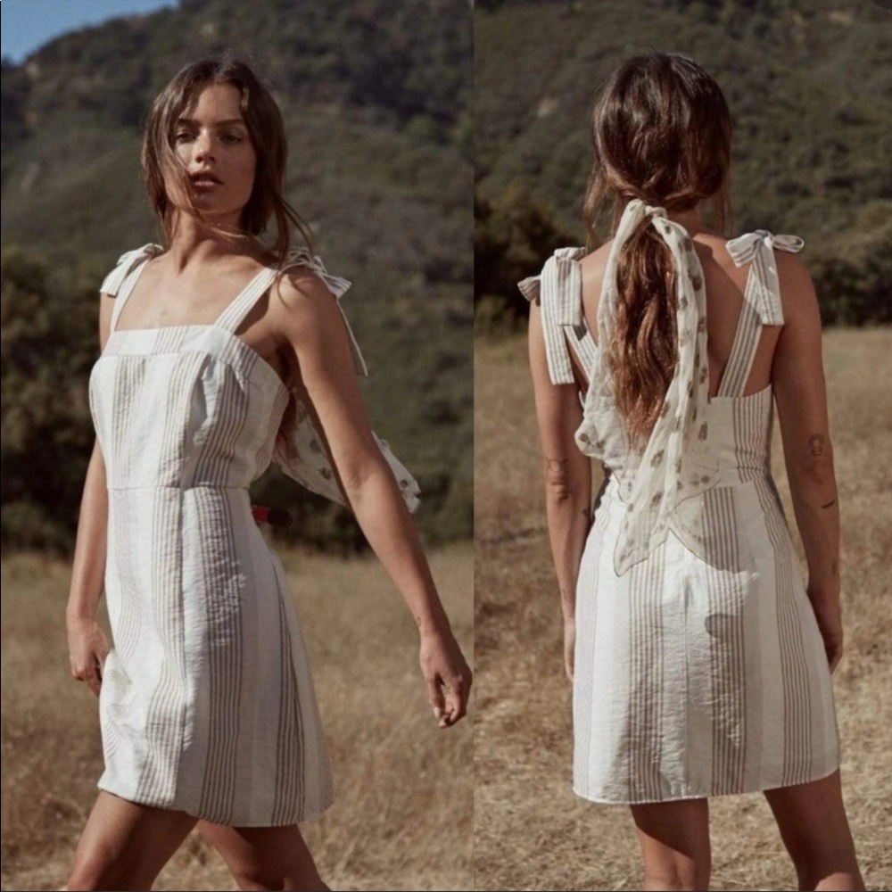 Sage the Label | Asher Striped Tie Strap Mini Dress